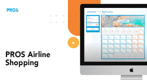 Thumbnail image with a screenshot of PROS Airline Shopping software
